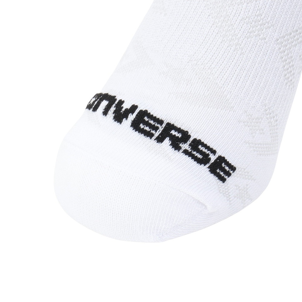 コンバース（CONVERSE）（メンズ）アンクルソックス メッシュ 3足組 W 白 25-27センチ 41900030 シンプル スポーツ 部活 学生 私服 新調 衣替え 運動 ギフト プレゼント