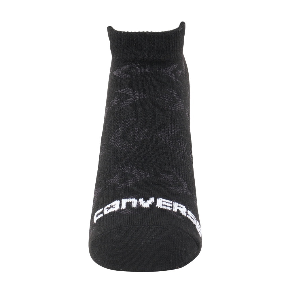 コンバース（CONVERSE）（メンズ）アンクルソックス メッシュ 3足組 B 黒 25-27センチ 41900031 シンプル スポーツ 部活 学生 私服 新調 衣替え 運動 ギフト プレゼント