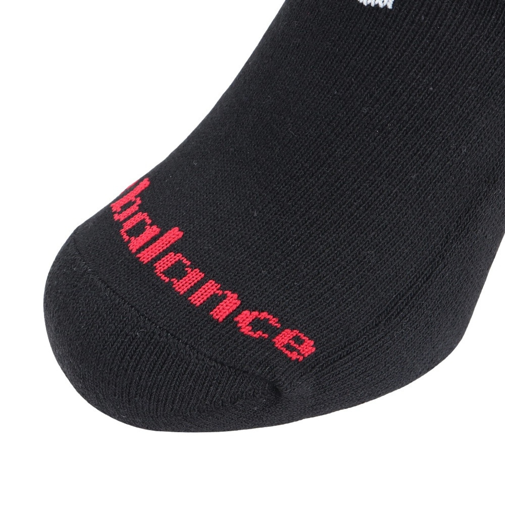 ニューバランス（new balance）（メンズ、レディース）靴下 スニーカーレングス ソックス 3足組 黒 LAS55635BK 3足セット スニーカー丈