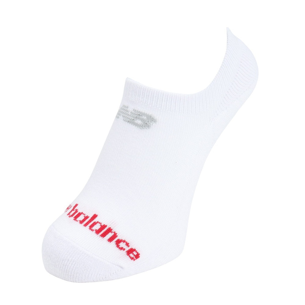 ニューバランス（new balance）（メンズ、レディース）靴下 スニーカーレングス ソックス 3足組 白 23.0-29.0cm LAS55635WT 3足セット スニーカー丈