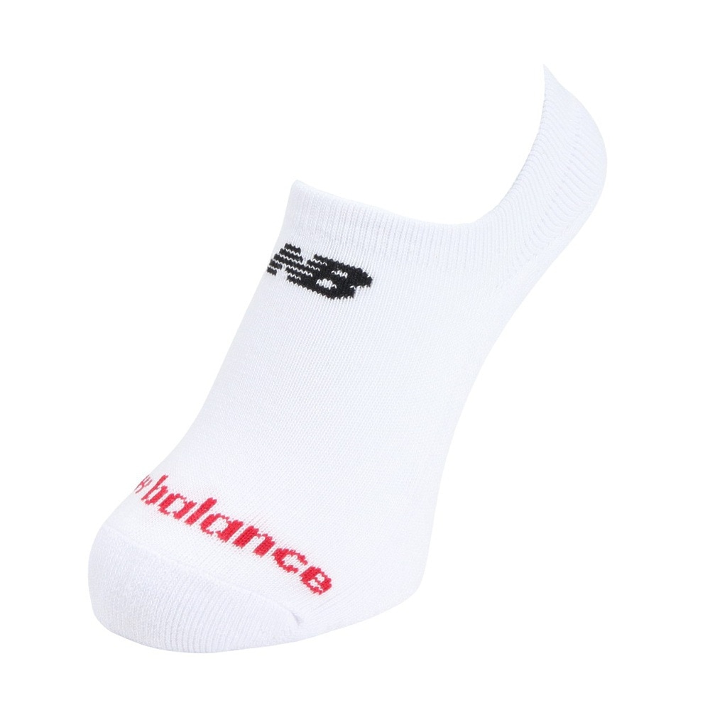 ニューバランス（new balance）（メンズ、レディース）靴下 スニーカーレングス ソックス 3足組 白 23.0-29.0cm LAS55635WT 3足セット スニーカー丈