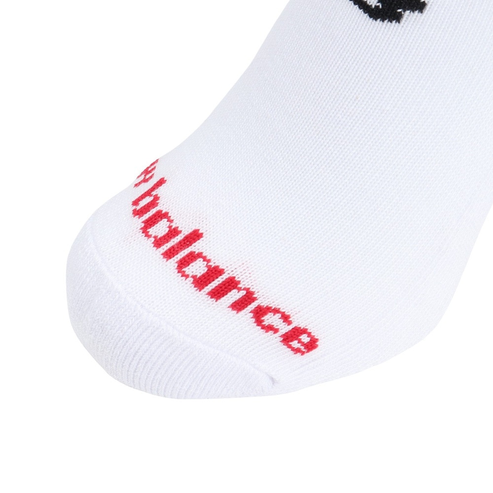 ニューバランス（new balance）（メンズ、レディース）靴下 スニーカーレングス ソックス 3足組 白 23.0-29.0cm LAS55635WT 3足セット スニーカー丈