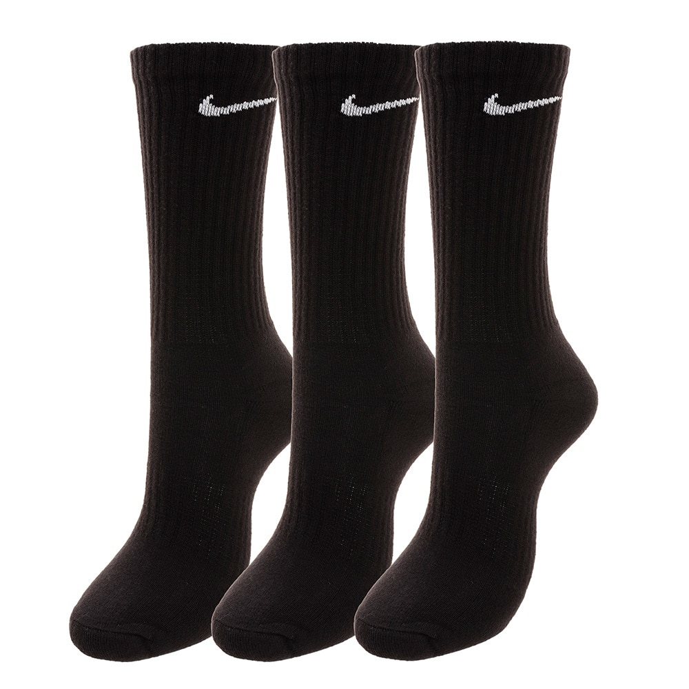 ナイキ（NIKE）（メンズ、レディース）エブリデイ クッション クルーソックス 3足組 SX7664-010HO19
