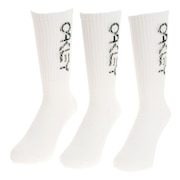(メンズ)B1B ソックス 2.0 3足組 FOS900277-100 白 23-25cm 26-29cm