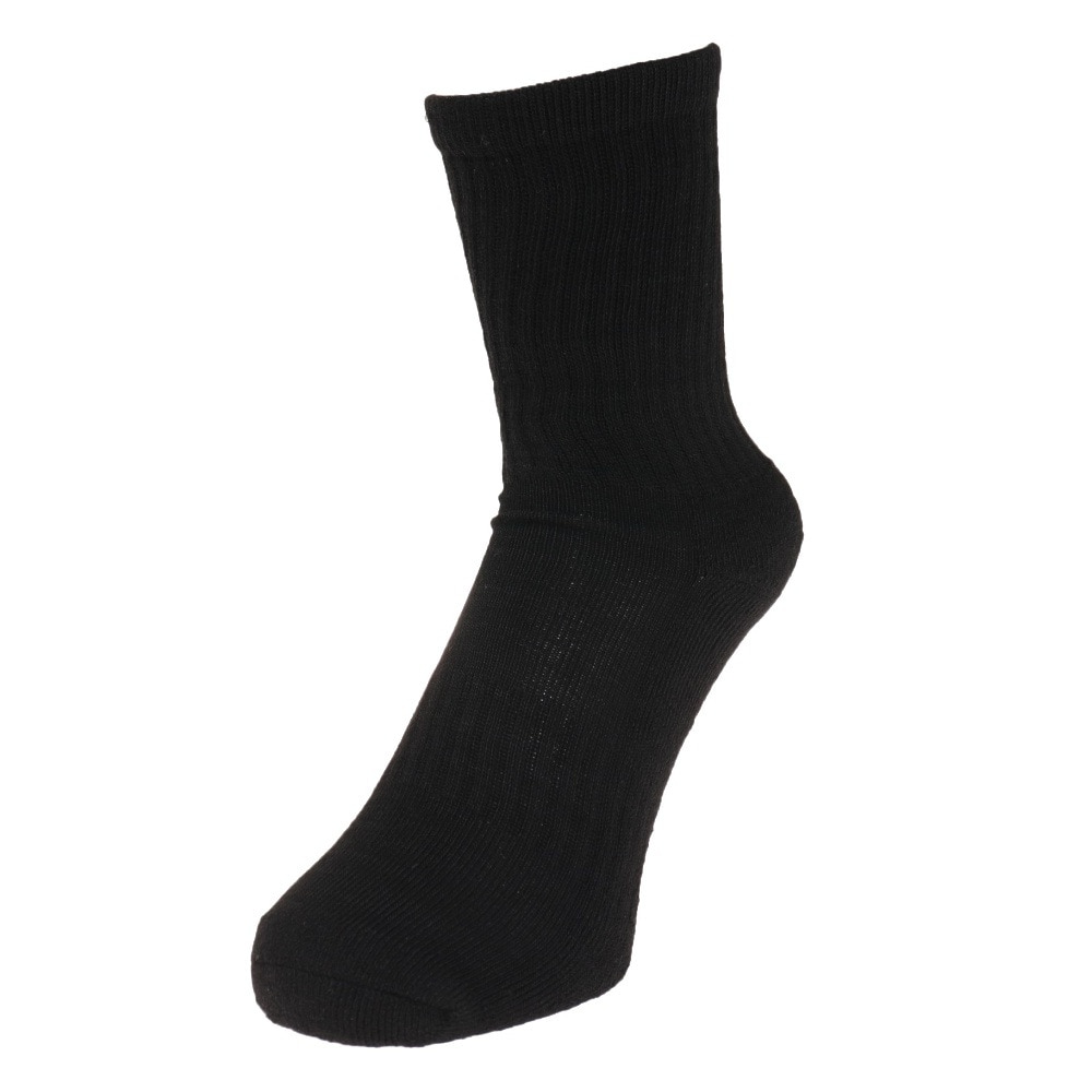 ノーブランド（NO BRAND）（メンズ）ヒートクロス 3足組 パイルソックス 25.0～28.0cm 894NN2OK0411 BLK