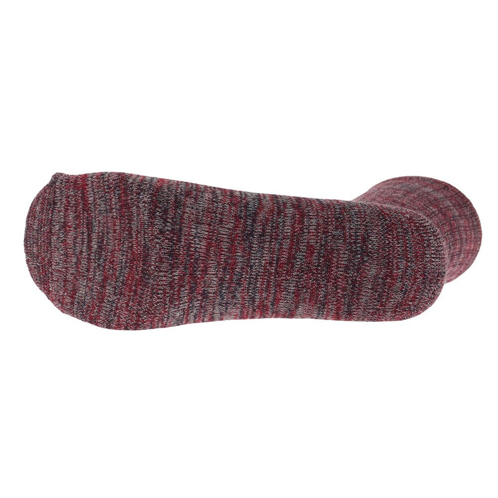 ノーブランド（NO BRAND）（メンズ）ヒートクロス 3足組 パイルソックス 25.0～28.0cm 894NN2OK0411 RED