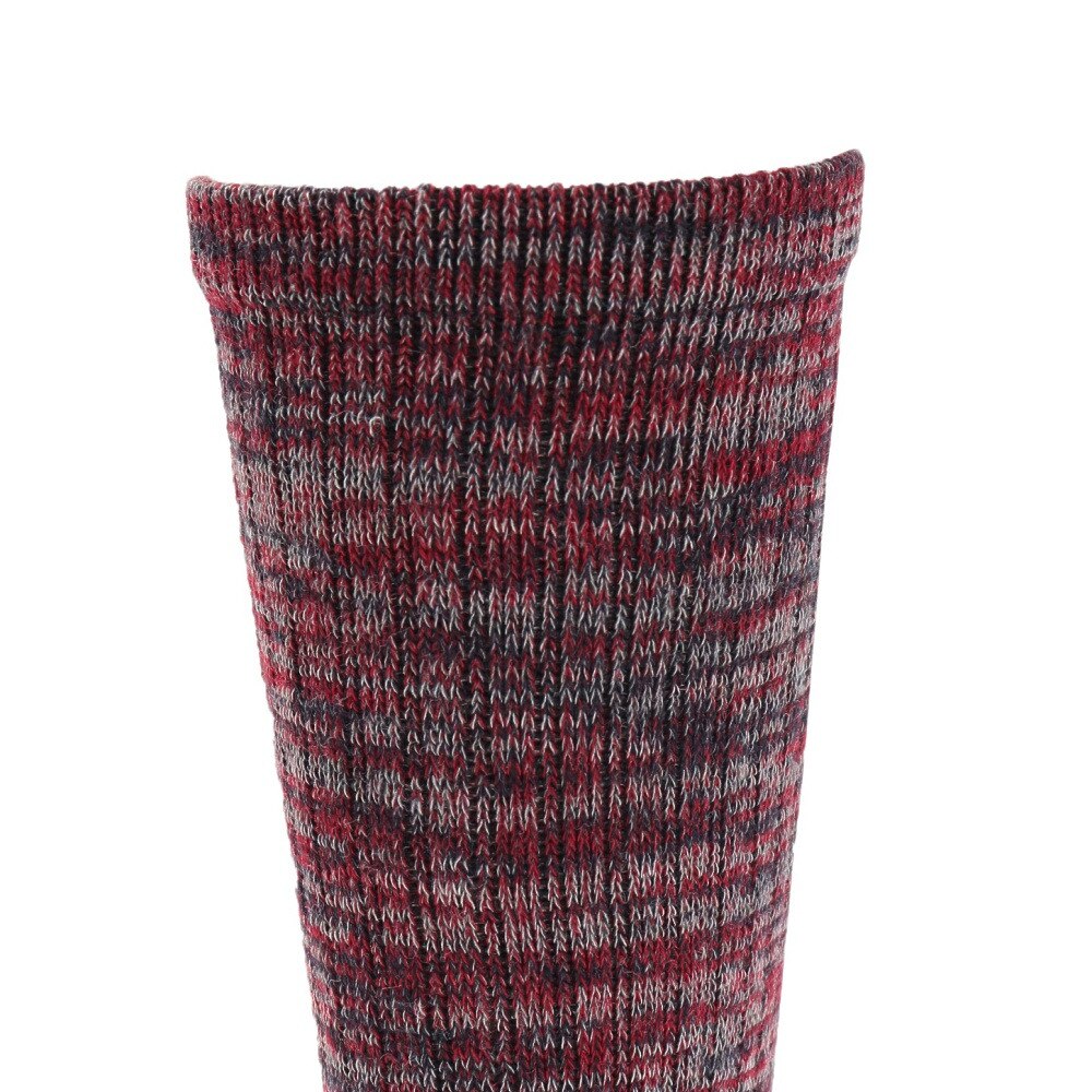 ノーブランド（NO BRAND）（メンズ）ヒートクロス 3足組 パイルソックス 25.0～28.0cm 894NN2OK0411 RED