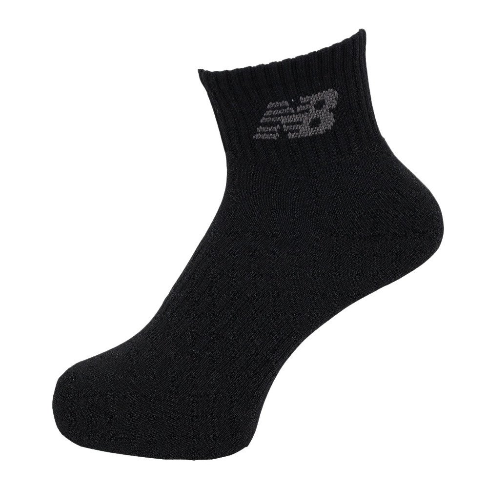 ニューバランス（new balance）（メンズ）ミッドレングス 3足組ソックス LAS35705BK