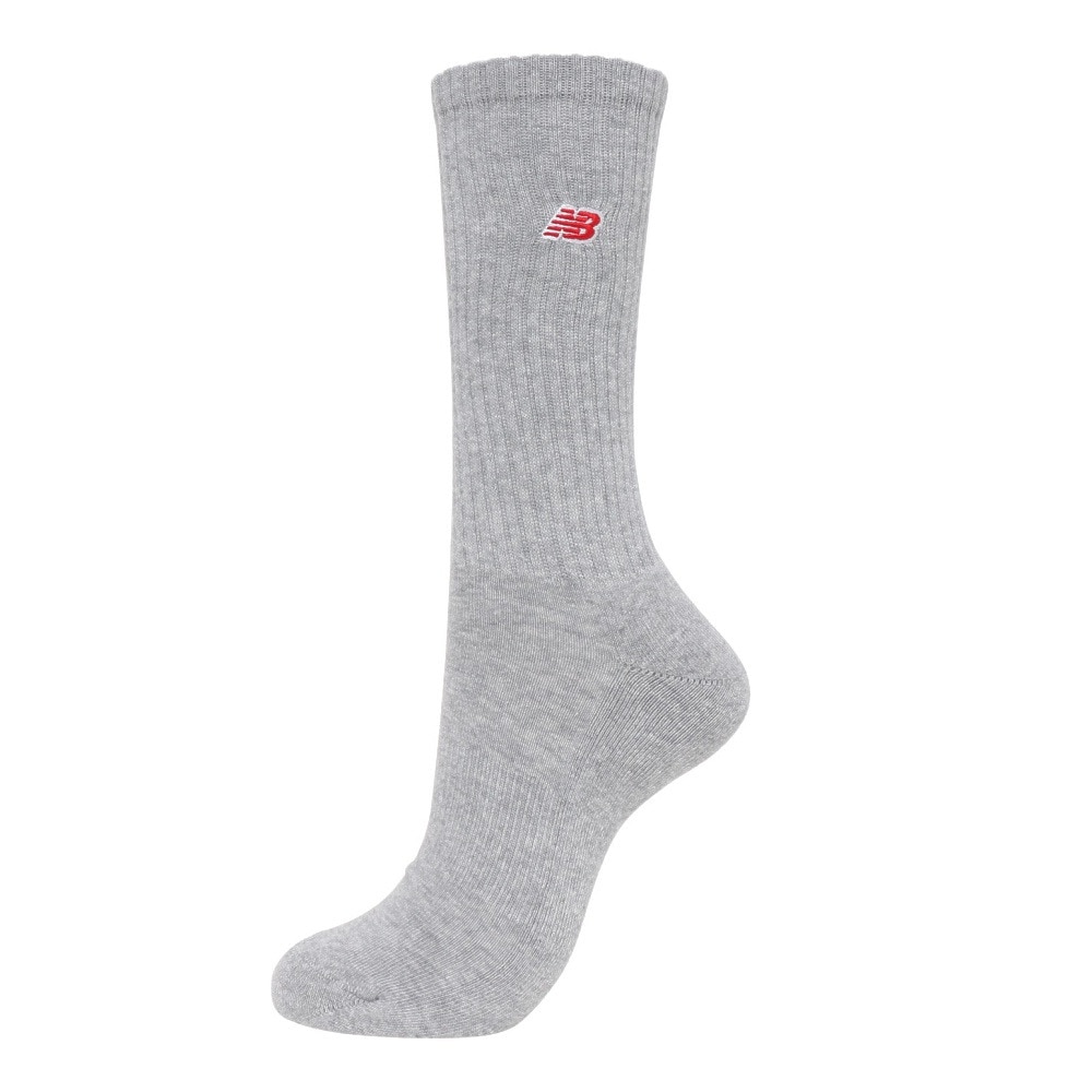 ニューバランス（new balance）（メンズ、レディース）パッチロゴ 3Pソックス 3足組 LAS33763WM