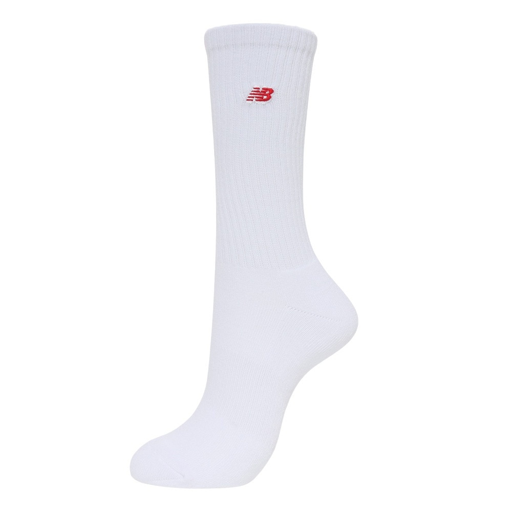 ニューバランス（new balance）（メンズ、レディース）パッチロゴ 3Pソックス 3足組 LAS33763WT