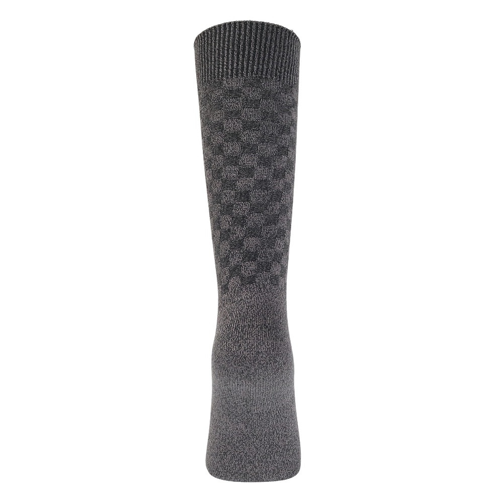 クー（Coo.）（メンズ）HEAT-X 3足組 クルー ソックス CGYMBKBLK チェック 894Q3OK0295 CGY 防寒