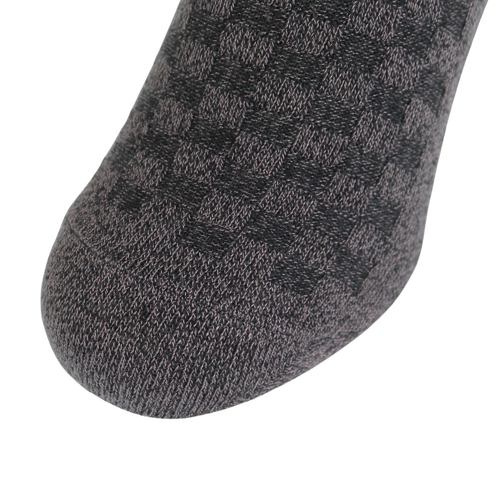 クー（Coo.）（メンズ）HEAT-X 3足組 クルー ソックス CGYMBKBLK チェック 894Q3OK0295 CGY 防寒