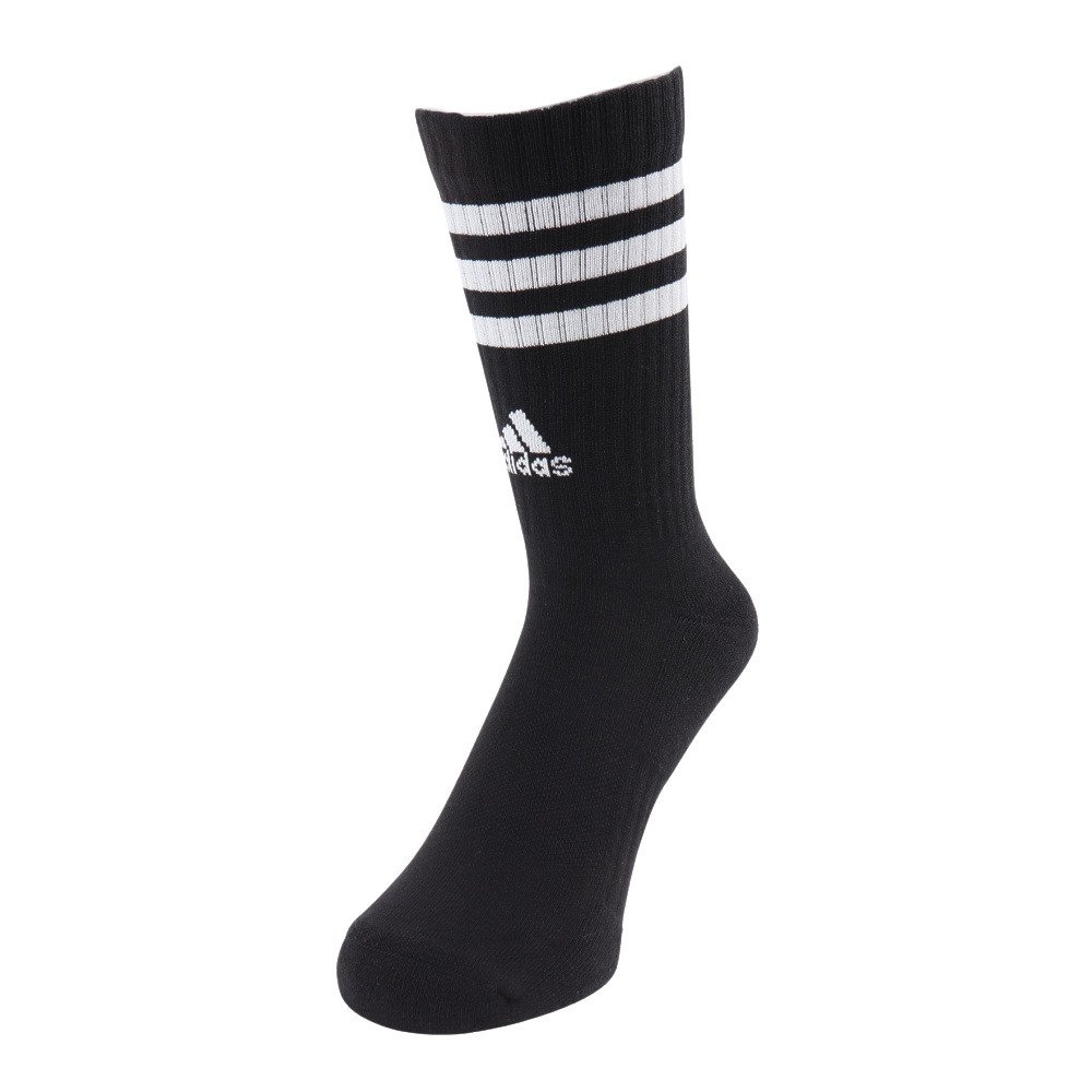 アディダス（adidas）（メンズ）スリーストライプス クッション クルー ソックス 3足組 EBB67-IC1321