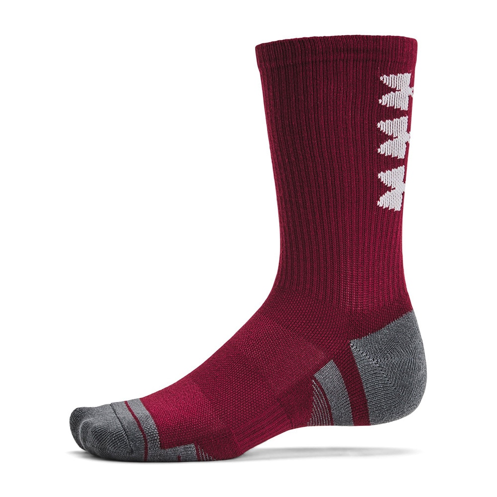 アンダーアーマー（UNDER ARMOUR）（メンズ）パフォーマンステック ノベルティ クルー ソックス 3足組 1379515 625 3色
