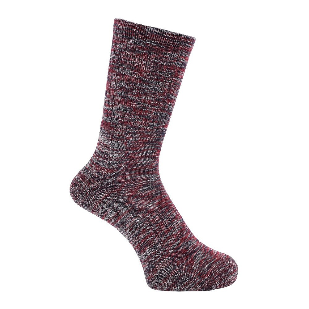 クー（Coo.）（メンズ）HEAT-X 3足組 クルー丈 ソックス REDNVYBLK 894Q4GSA0067 RED 25-28cm 抗菌防臭