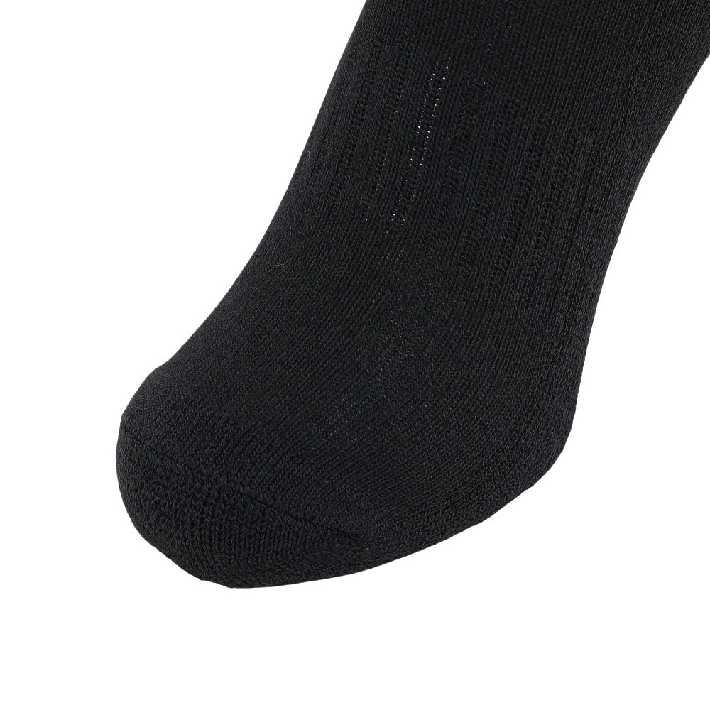クー（Coo.）（メンズ）ヒートクロス クルーソックス 3足組 894Q4GSA0069 BLK 黒 25-28cm 抗菌防臭