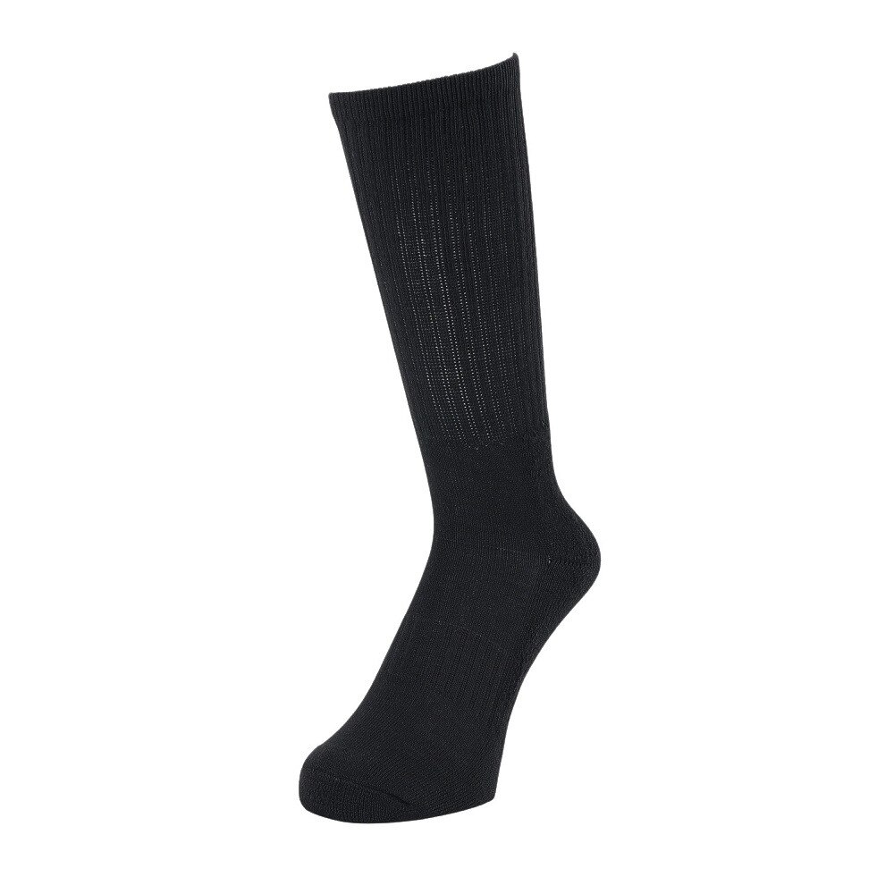 クー（Coo.）（メンズ）HEAT-X 3足組 クルー丈 ソックス BLK 894Q4GSA0072 BLK 黒 25-28cm 抗菌防臭
