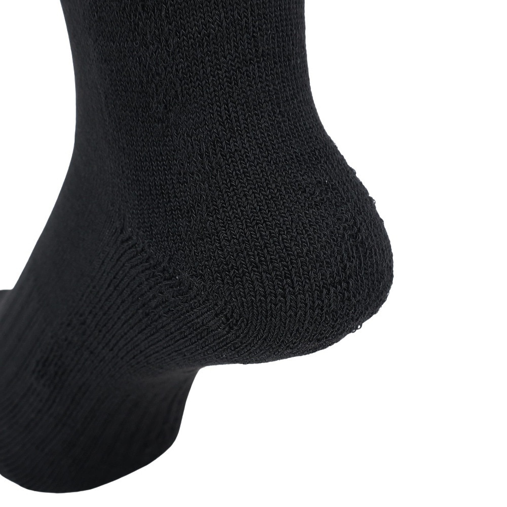 クー（Coo.）（メンズ）HEAT-X 3足組 クルー丈 ソックス BLK 894Q4GSA0072 BLK 黒 25-28cm 抗菌防臭