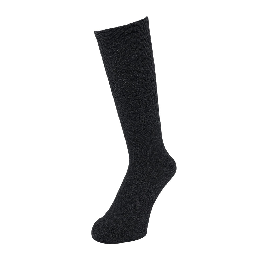 クー（Coo.）（メンズ）HEAT-X 3足組 クルー丈 ソックス 894Q4GSA0074 BLK 黒 25-28cm 抗菌防臭
