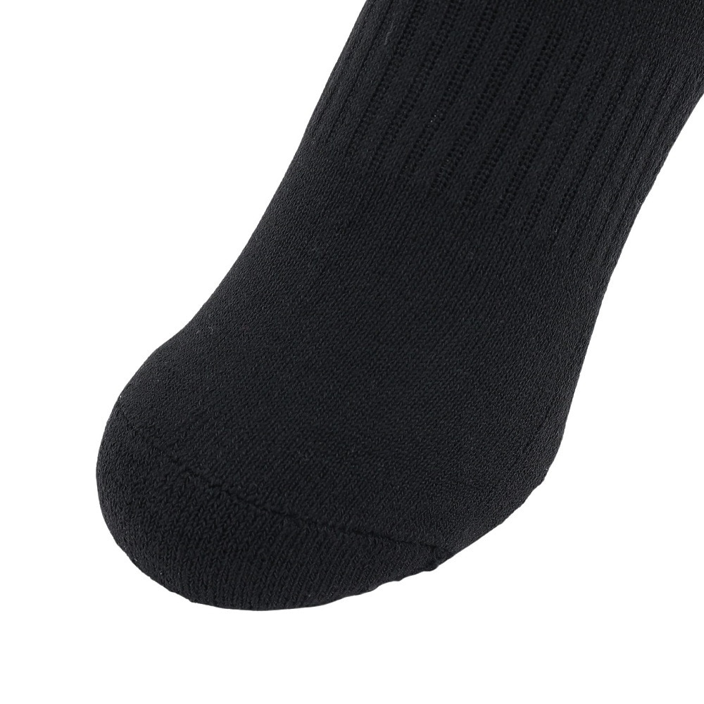 クー（Coo.）（メンズ）HEAT-X 3足組 クルー丈 ソックス 894Q4GSA0074 BLK 黒 25-28cm 抗菌防臭