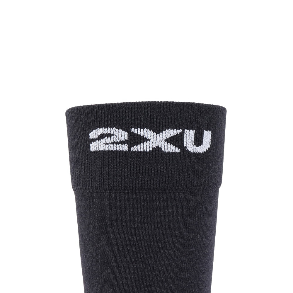 ツー・タイムズ・ユー（2XU）（メンズ、レディース）クルー丈 ソックス 3足組 UQ7238E-BLK/WHT ブラック