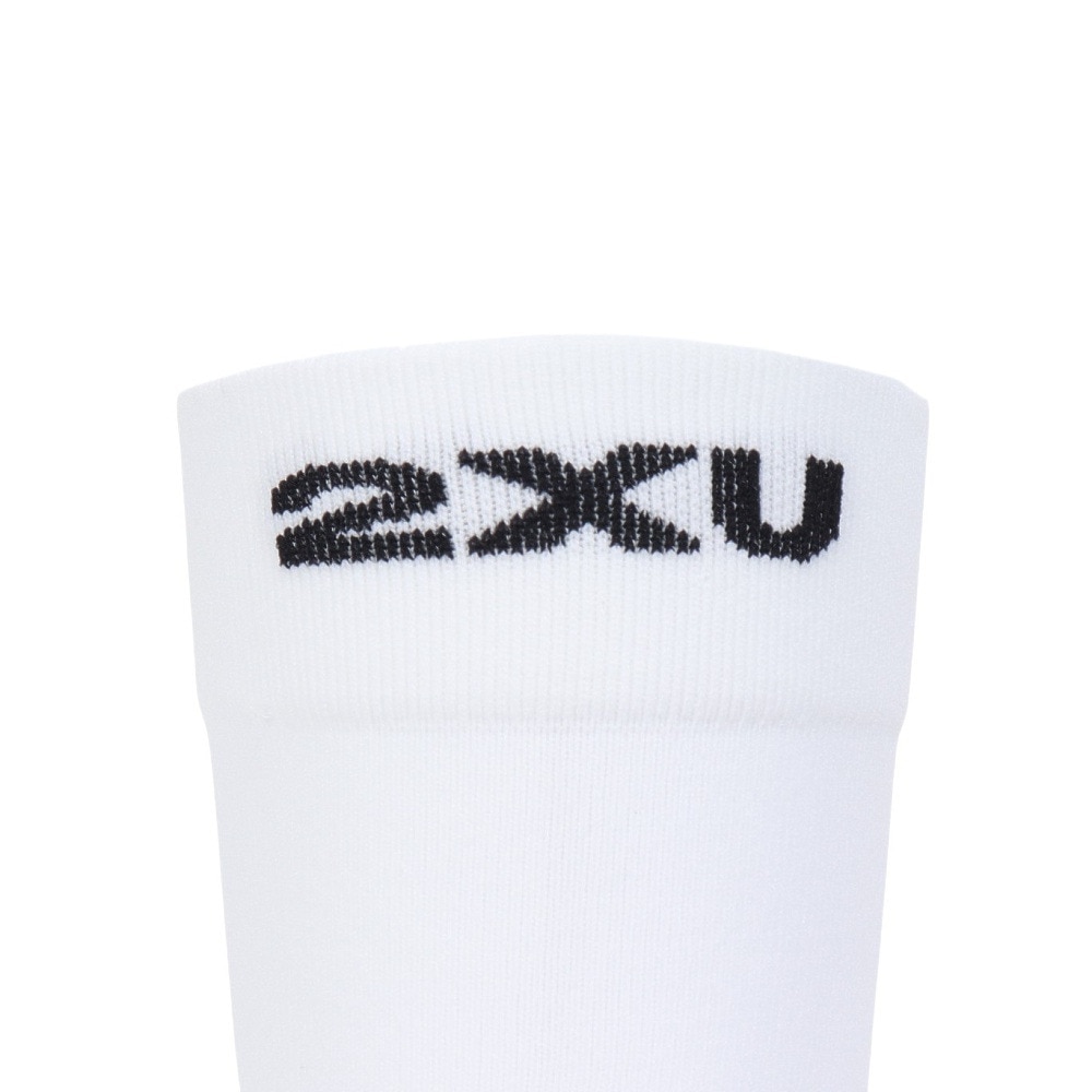 ツー・タイムズ・ユー（2XU）（メンズ、レディース）クルー丈 ソックス 3足組 UQ7238E-WHT/BLK ホワイト