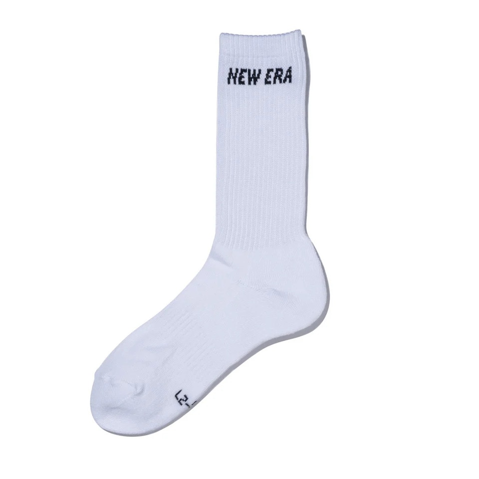 ニューエラ（NEW ERA）（メンズ、レディース）ソックス クルー丈 3足組 ホワイト 14518176