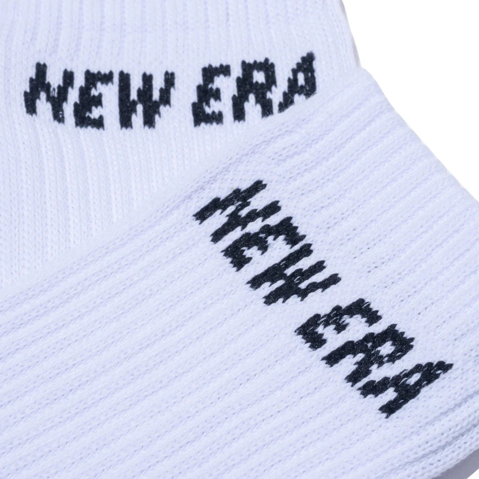ニューエラ（NEW ERA）（メンズ、レディース）ソックス クルー丈 3足組 ホワイト 14518176