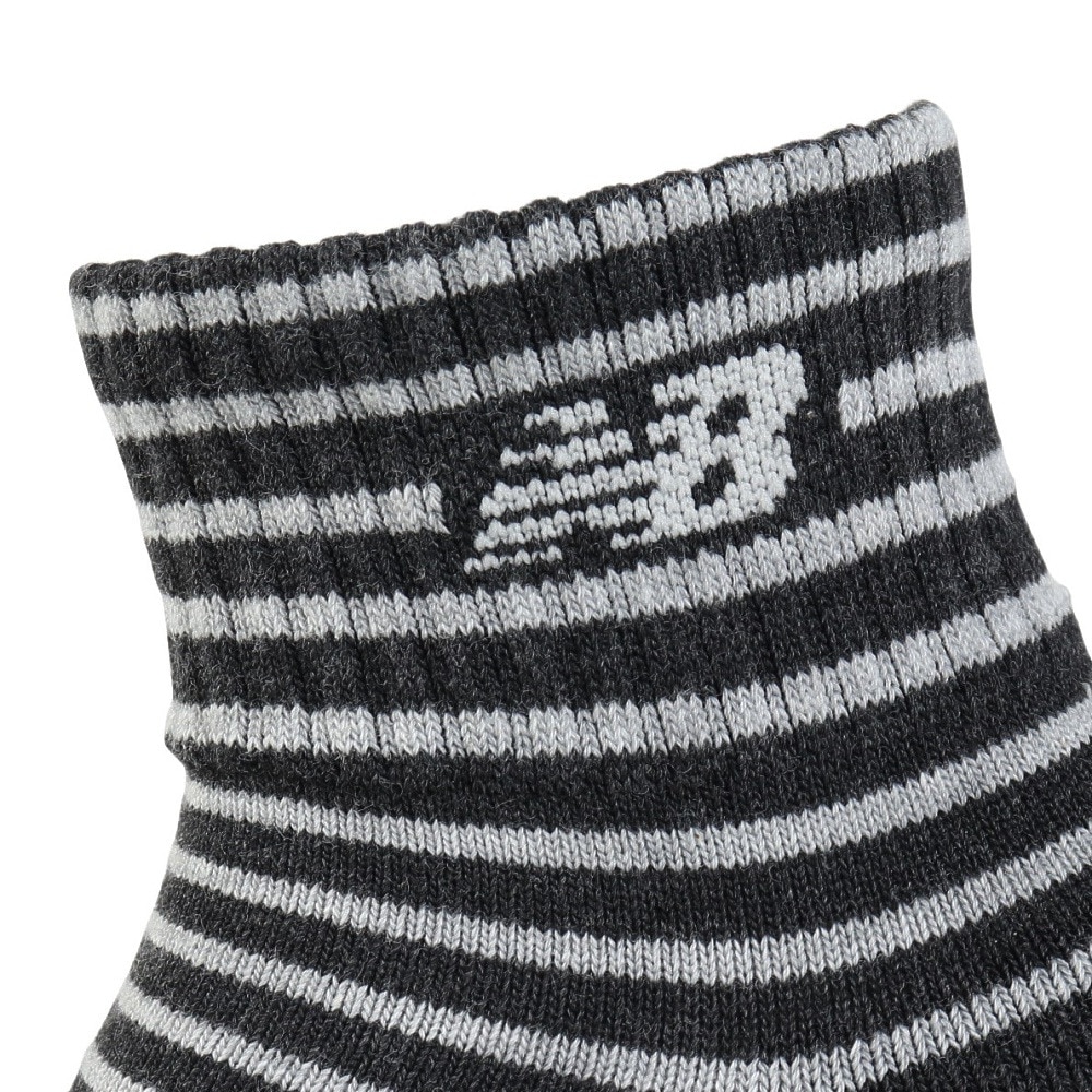 ニューバランス（new balance）（メンズ）靴下 ミッドレングス 3足組ソックス LAS55637AS5 23-29cm ボーダー