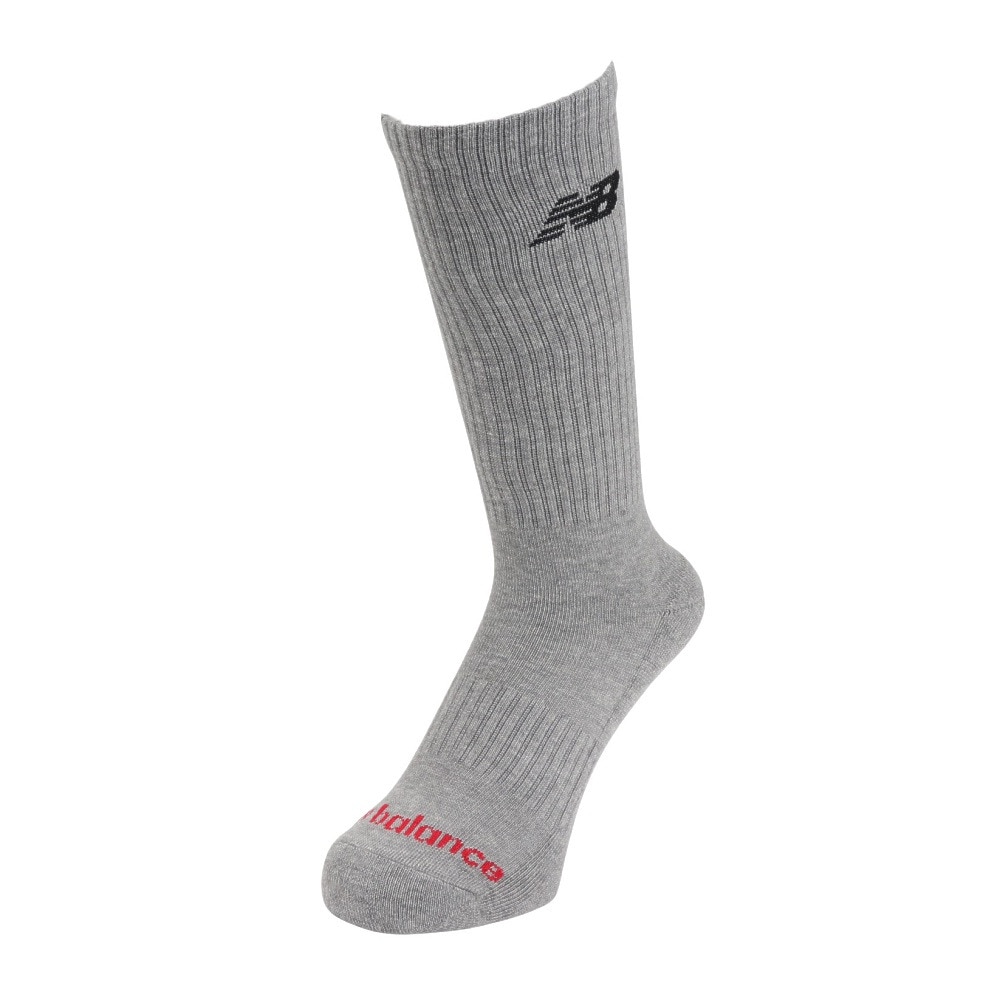 ニューバランス（new balance）（メンズ）ソックス レギュラーレングス 3足組 M-LLサイズ LAS55638AS1 カジュアル スポーティ スト系 シンプル おしゃれ