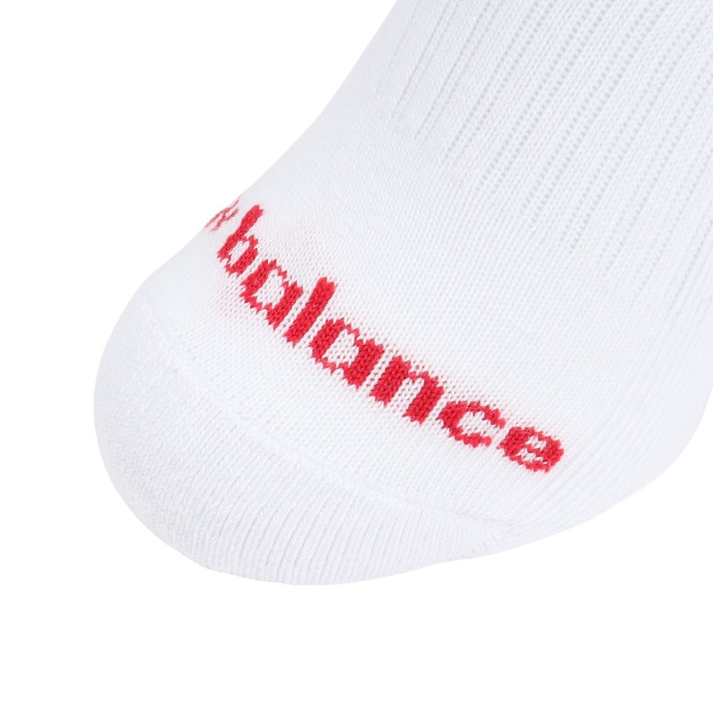 ニューバランス（new balance）（メンズ）ソックス レギュラーレングス 白 M-LLサイズ 3足組LAS55638WT 新年度 新学期 新調 部活 学生 衣替え