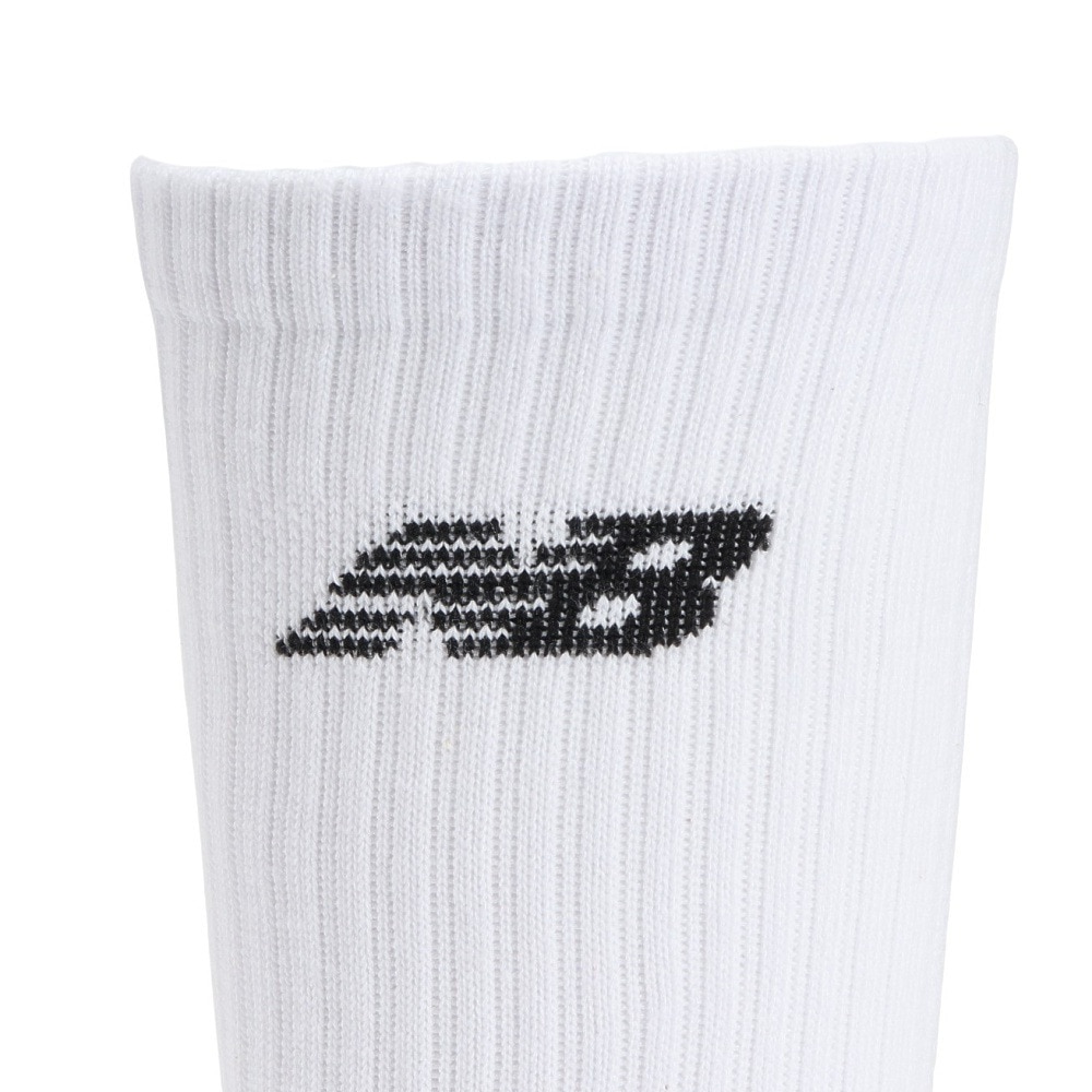 ニューバランス（new balance）（メンズ）ソックス レギュラーレングス 白 M-LLサイズ 3足組LAS55638WT 新年度 新学期 新調 部活 学生 衣替え