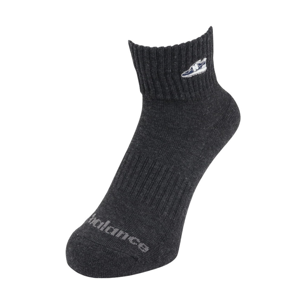 ニューバランス（new balance）（メンズ）ソックス ミッドレングス 3足組 M-LLサイズ Wappen LAS55658AS1 新年度 新学期 新調 部活 学生 衣替え