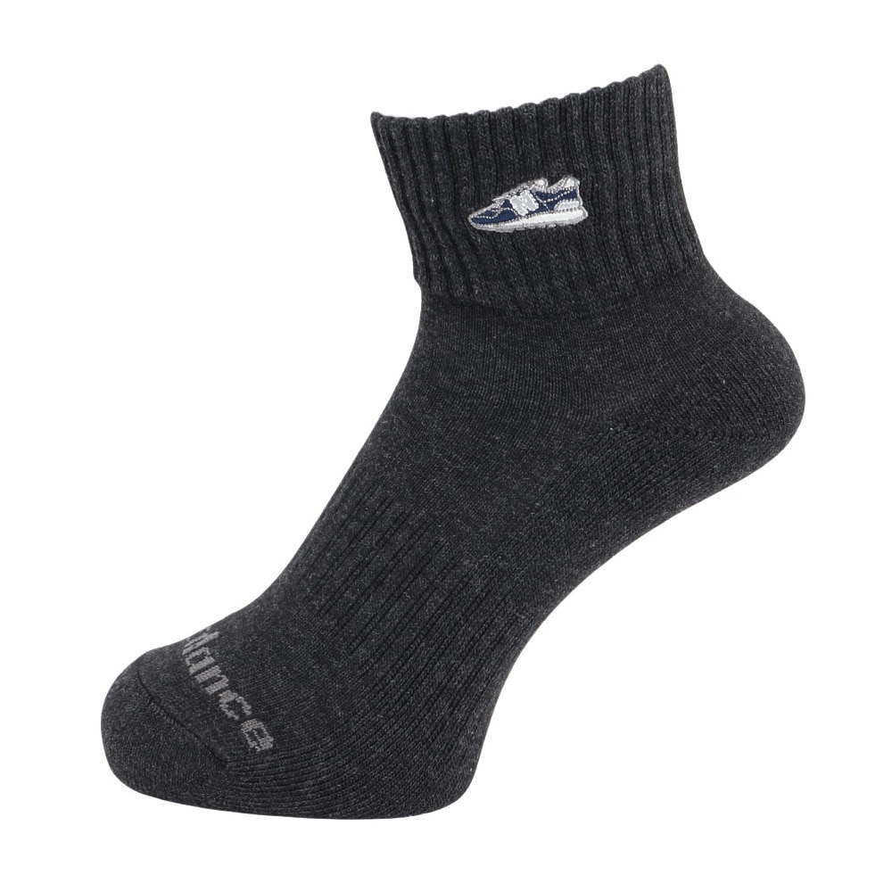 ニューバランス（new balance）（メンズ）ソックス ミッドレングス 3足組 M-LLサイズ Wappen LAS55658AS1 新年度 新学期 新調 部活 学生 衣替え