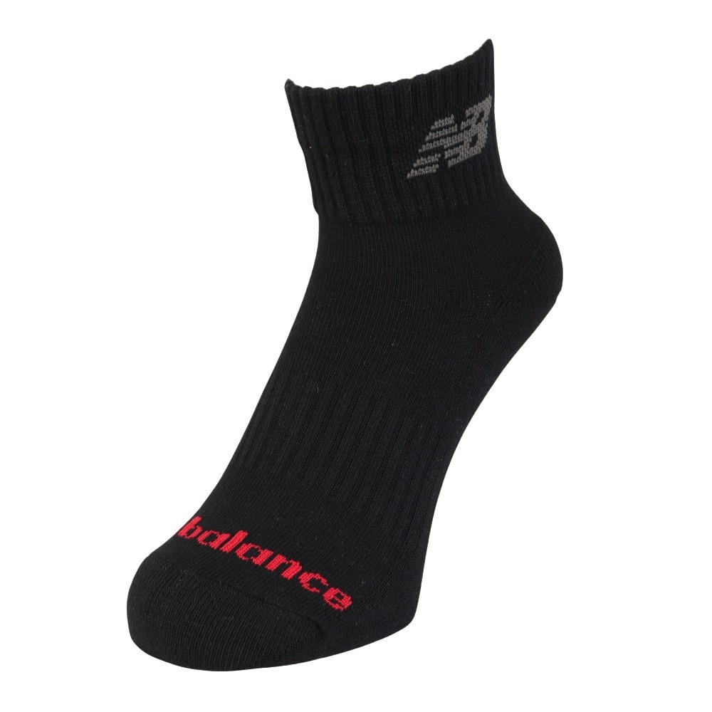 ニューバランス（new balance）（メンズ、レディース）ソックス ミッドレングス 3足組 LAS55637AS1