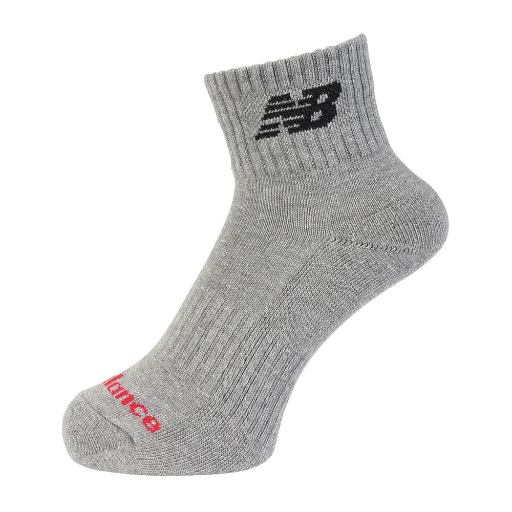 ニューバランス（new balance）（メンズ、レディース）ソックス ミッドレングス 3足組 LAS55637AS1