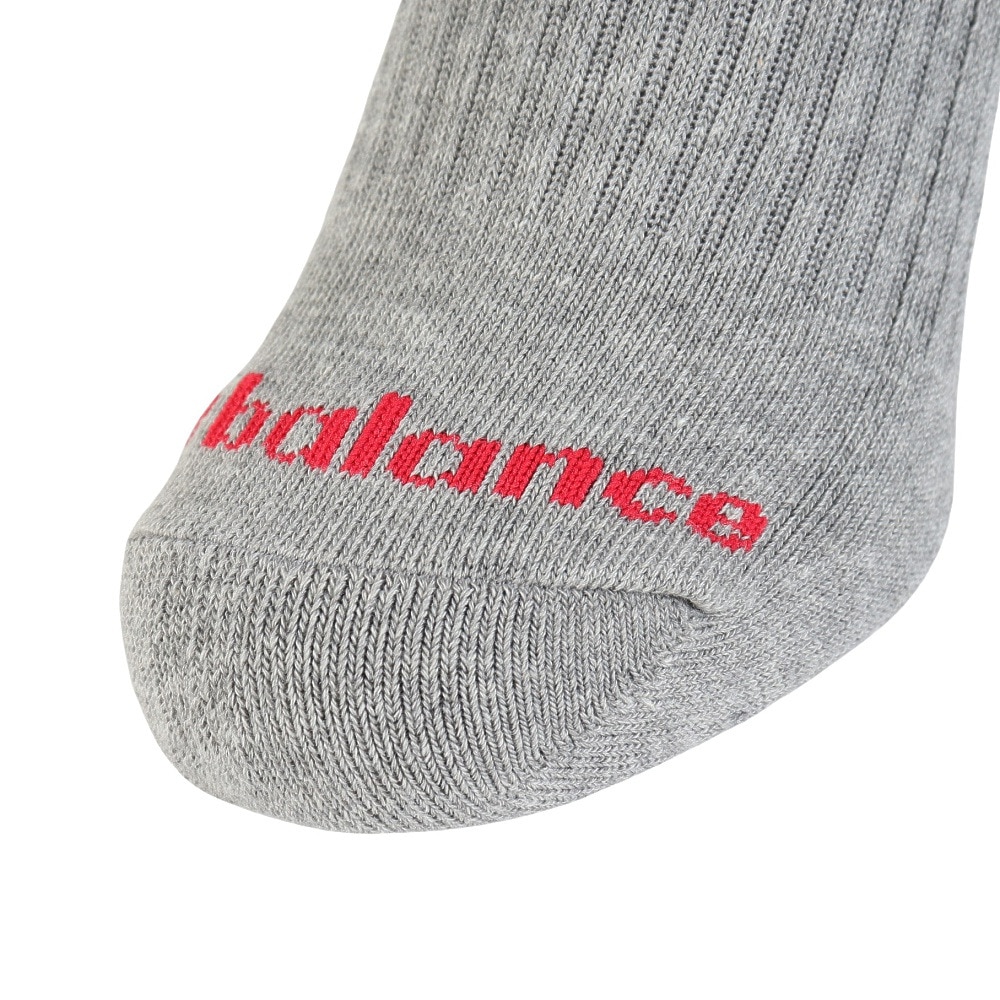ニューバランス（new balance）（メンズ、レディース）ソックス ミッドレングス 3足組 LAS55637AS1