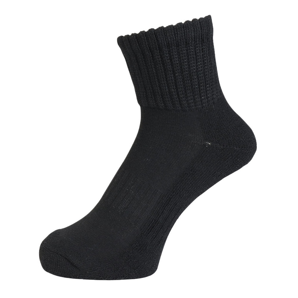 その他ブランド（OTHER BRAND）（メンズ）ヒートクロス アンクルソックス 3足組 ゆったり 894CO5GSA0082 BLK