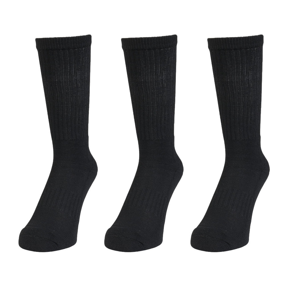 クー（Coo.）（メンズ）ヒートクロス ロングソックス 3足組