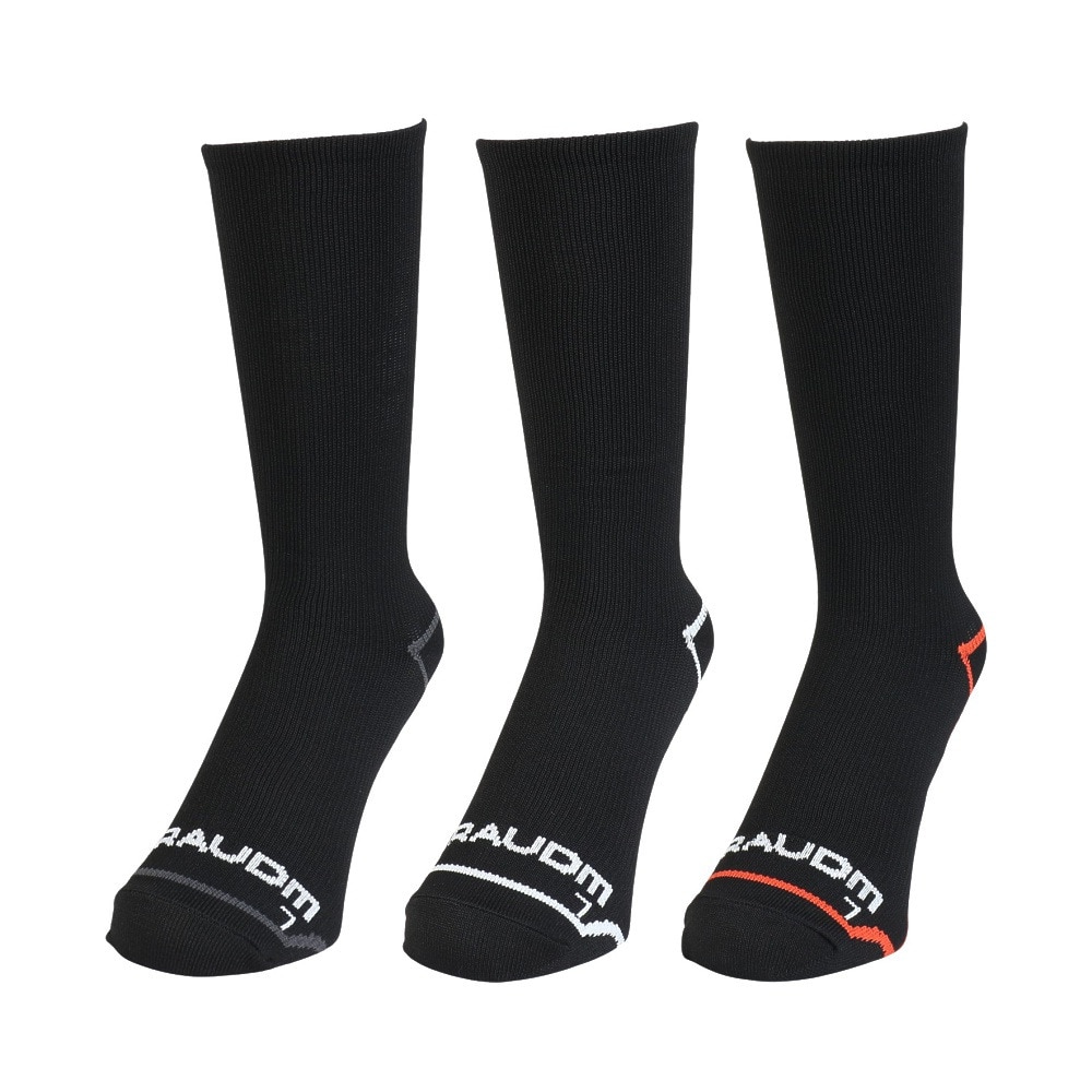 ジローム（GIRAUDM）（メンズ）ソックス Gヒートクロス クルー 3足組