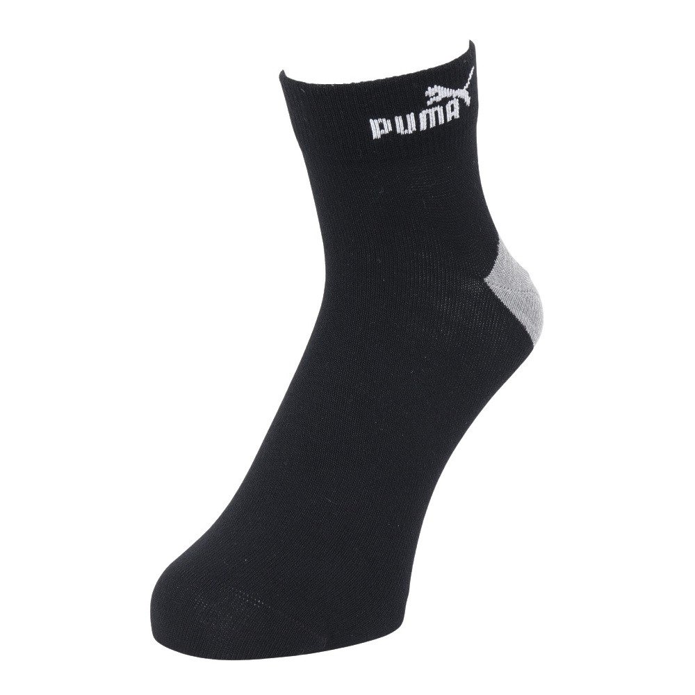 プーマ（PUMA）（メンズ）靴下 ロゴ クォーター丈 ソックス 3足組 25.0