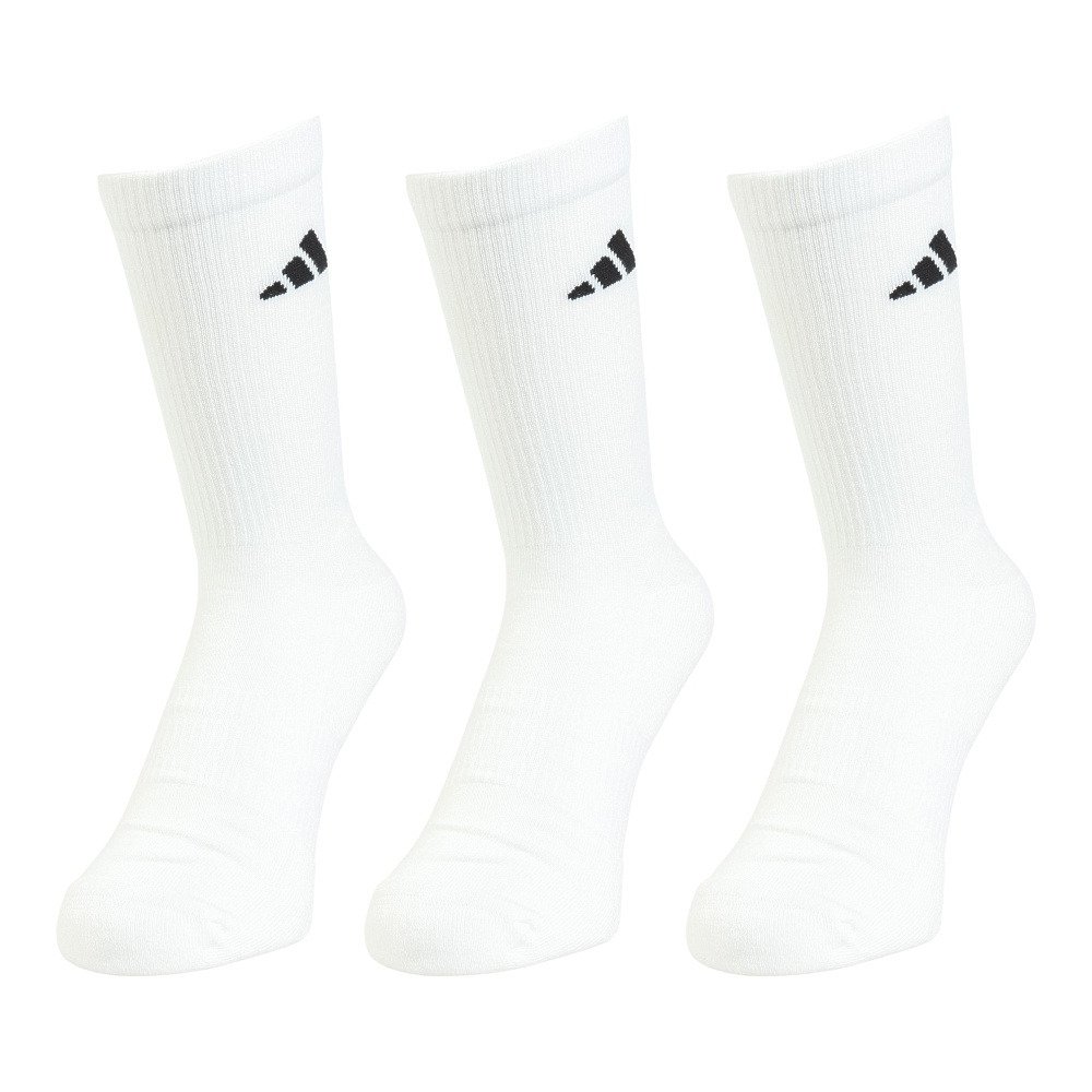 靴下 白 アディダス（adidas）（メンズ）靴下 クッション スポーツウェア