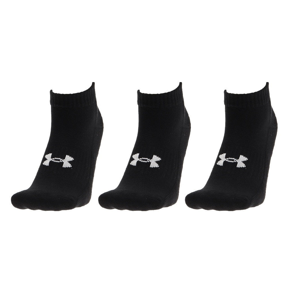 アンダーアーマー（UNDER ARMOUR）（メンズ、レディース）コア ローカットソックス 3足組 1361574 001