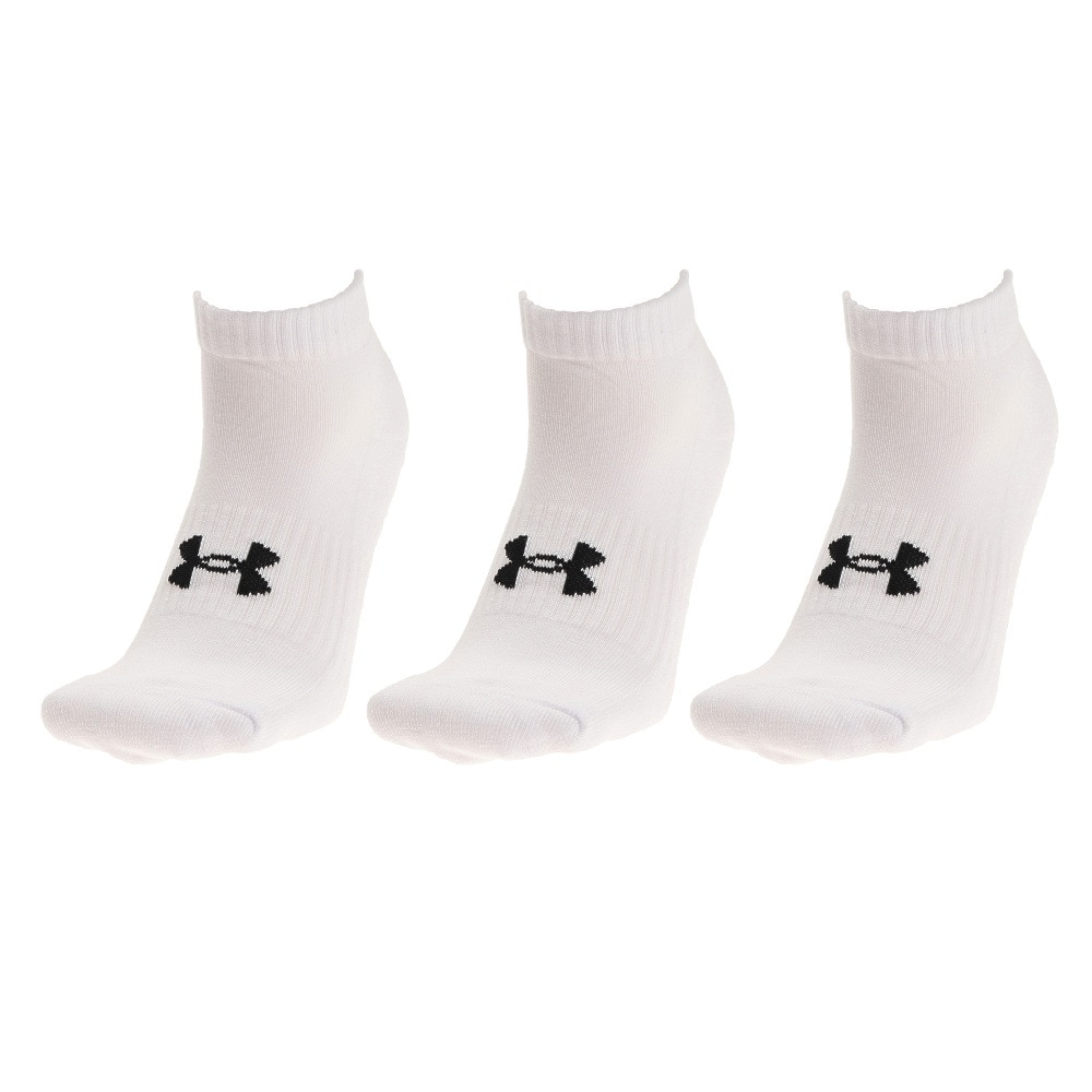 アンダーアーマー（UNDER ARMOUR）（メンズ）コア ローカットソックス 3足組 1361574 100