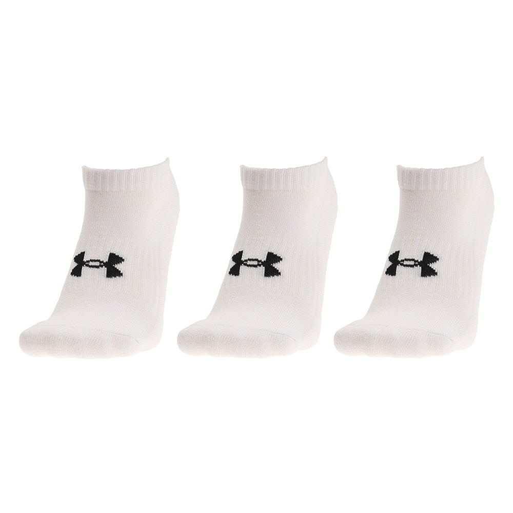 アンダーアーマー（UNDER ARMOUR）（メンズ）コア ノーショーソックス 3足組 1363241 100