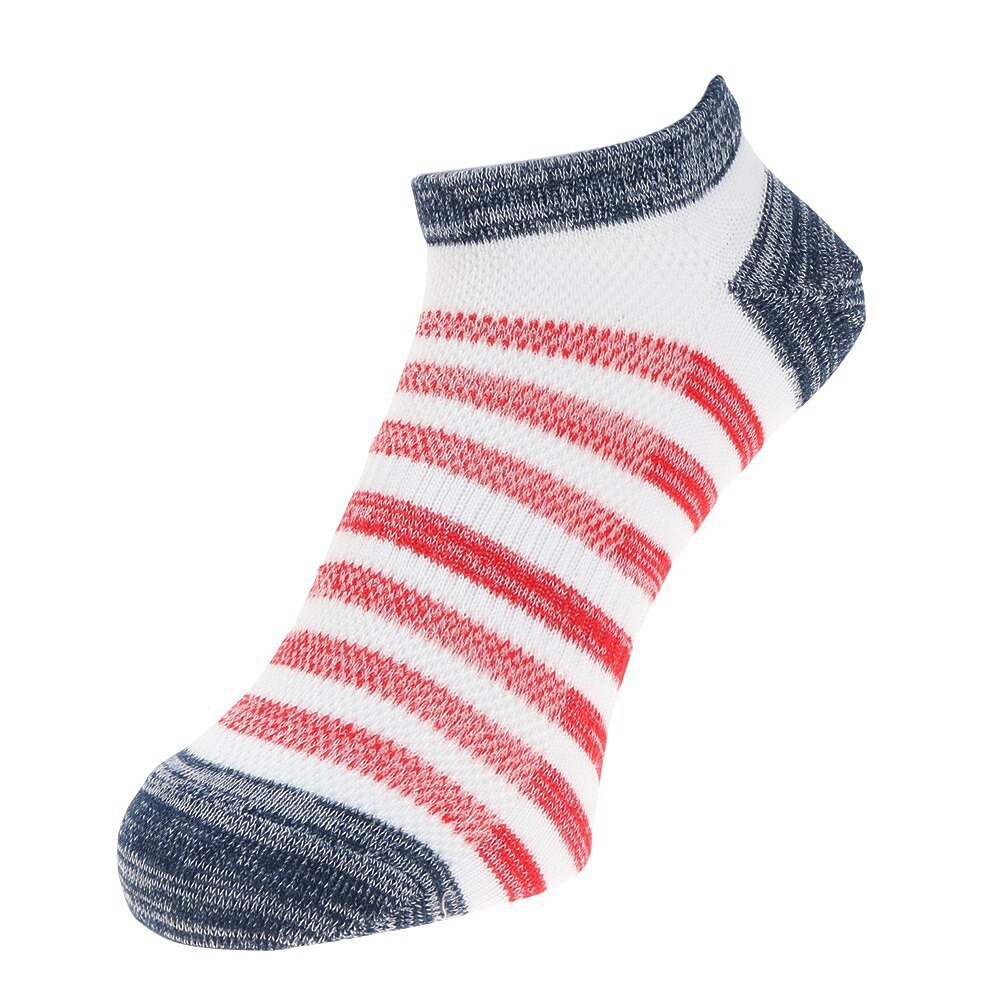 ノーブランド（NO BRAND）（メンズ）甲メッシュボーダーSI ソックス 3足組 894NN2OK4683GRY