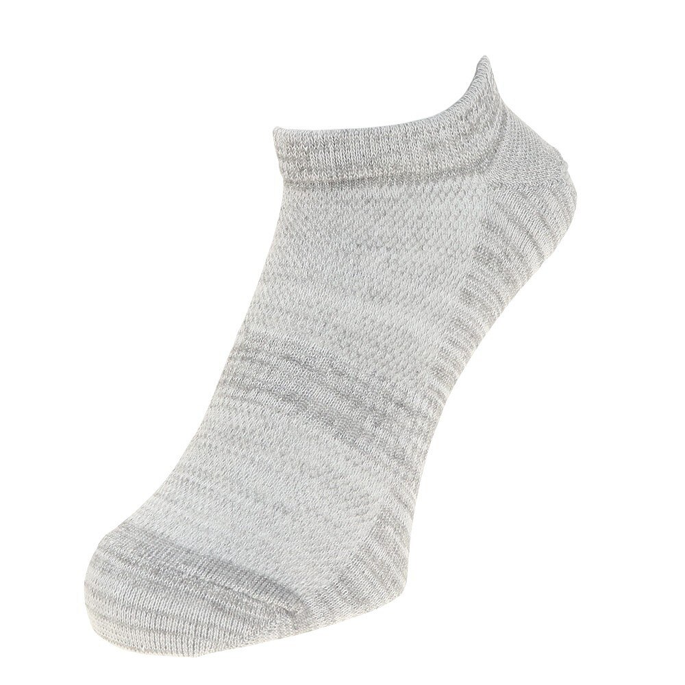 ノーブランド（NO BRAND）（メンズ）甲メッシュボーダーSI ソックス 3足組 894NN2OK4689GRY