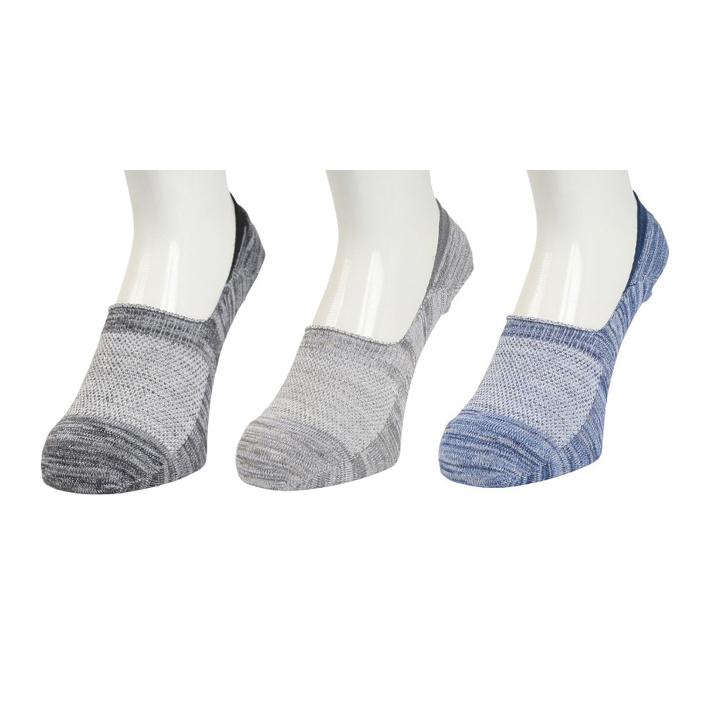 その他ブランド（OTHER BRAND）（メンズ）接触冷感 カバーソックス 3足組 GRYNVYBLK 894NN3OK0038