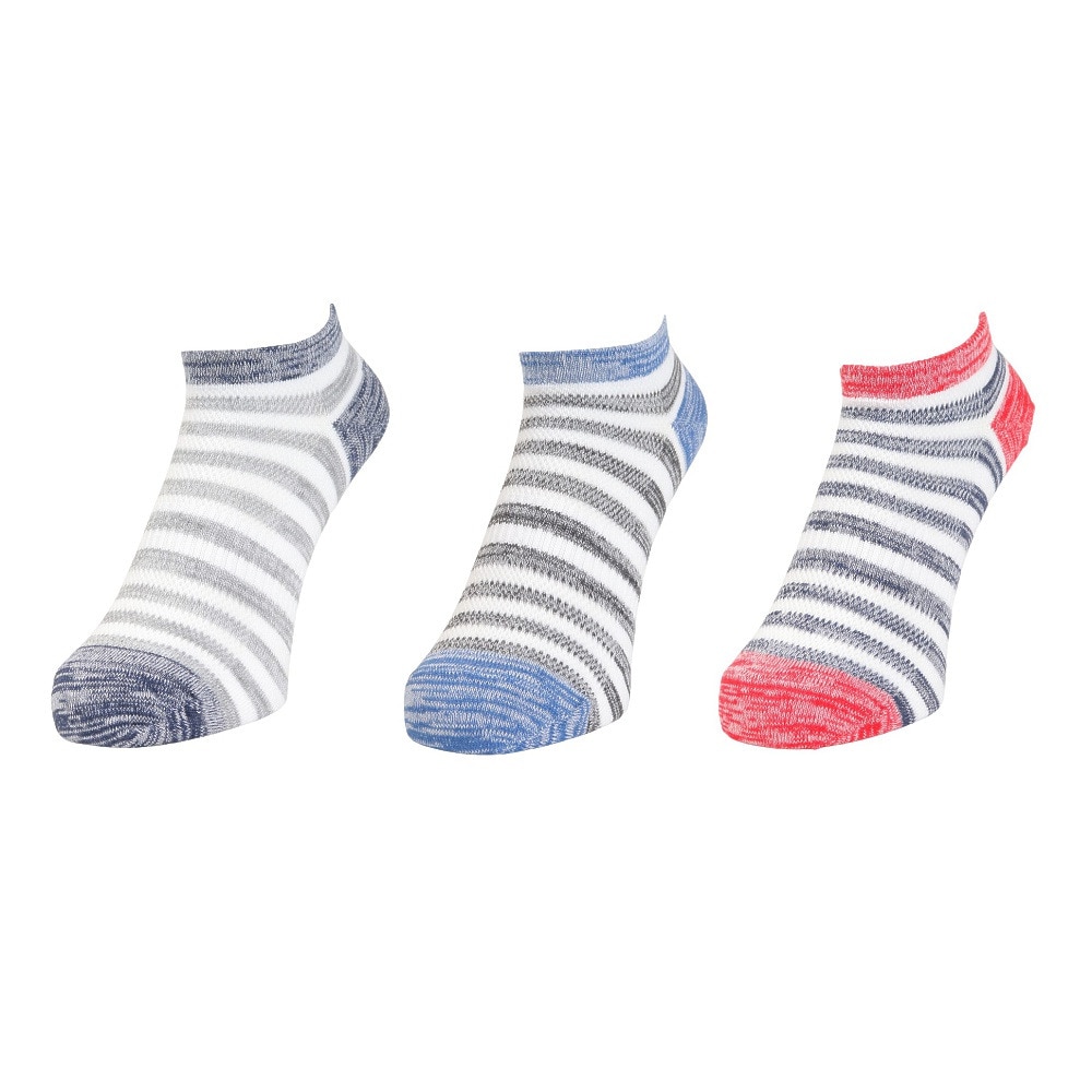 その他ブランド（OTHER BRAND）（メンズ）消臭ショート丈ソックス 3足組 BLKNVYGRY 894NN3OK0081