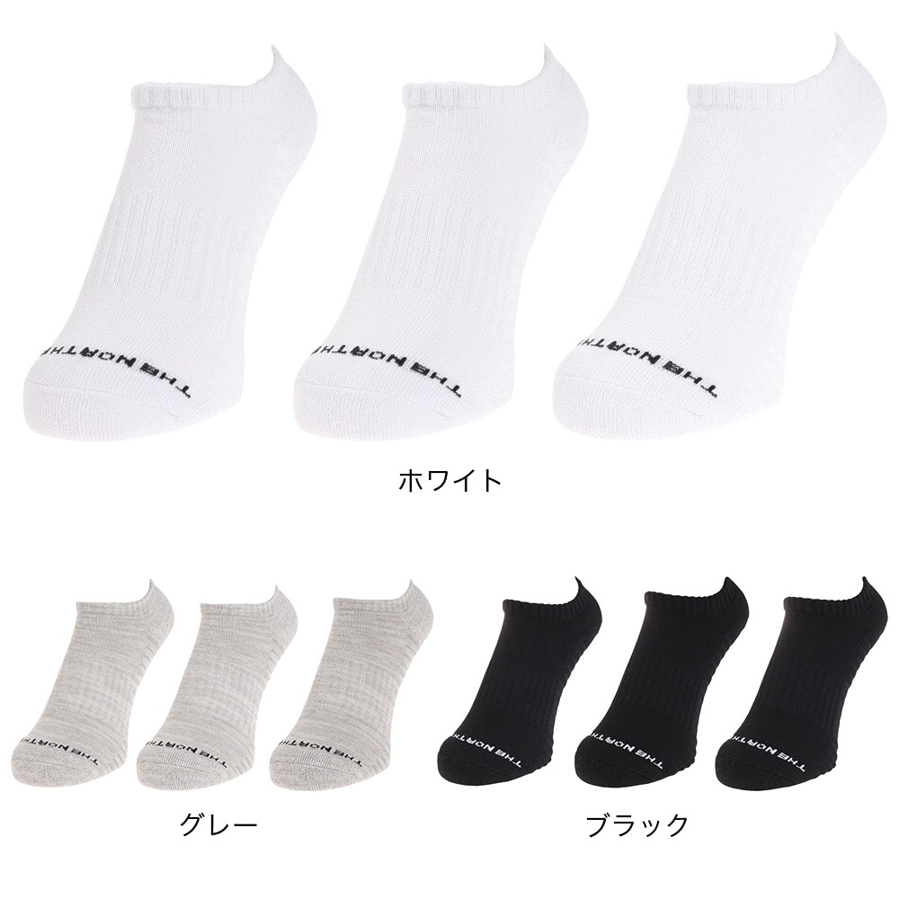 ノースフェイス（THE NORTH FACE）（メンズ）ランニング アンイーブン ドライ 3足組 ソックス ショート NN82304 W